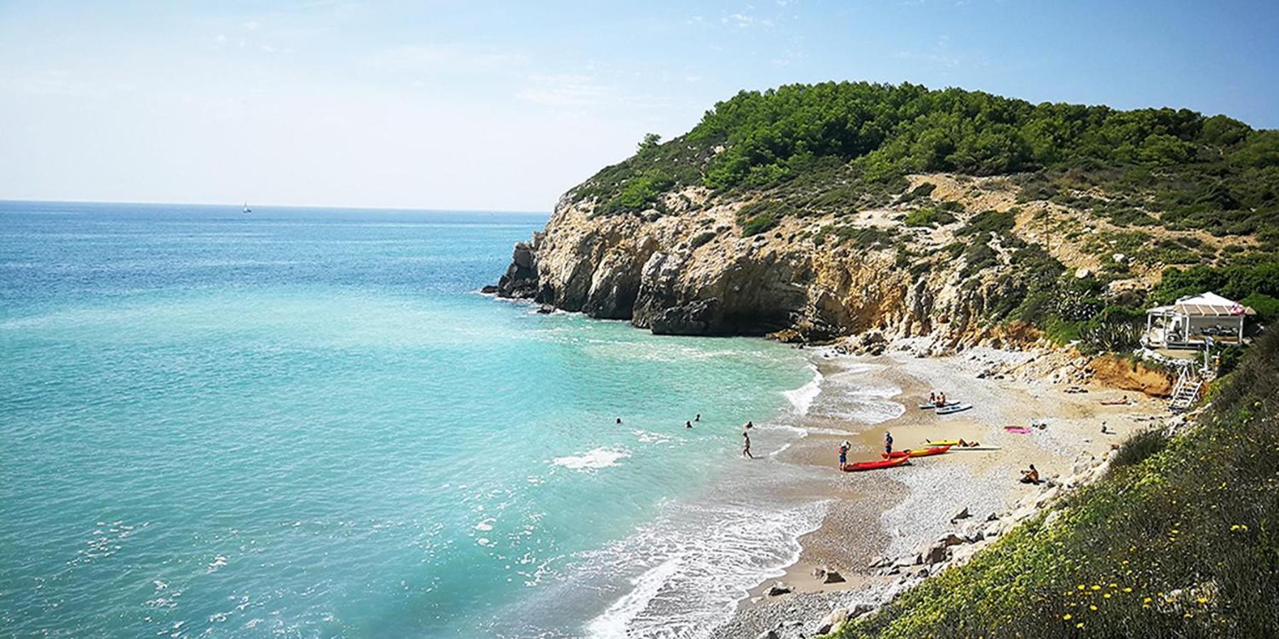 New Beside Sitges With Pool Beside Beach Виланова-и-ла-Желтру Екстериор снимка